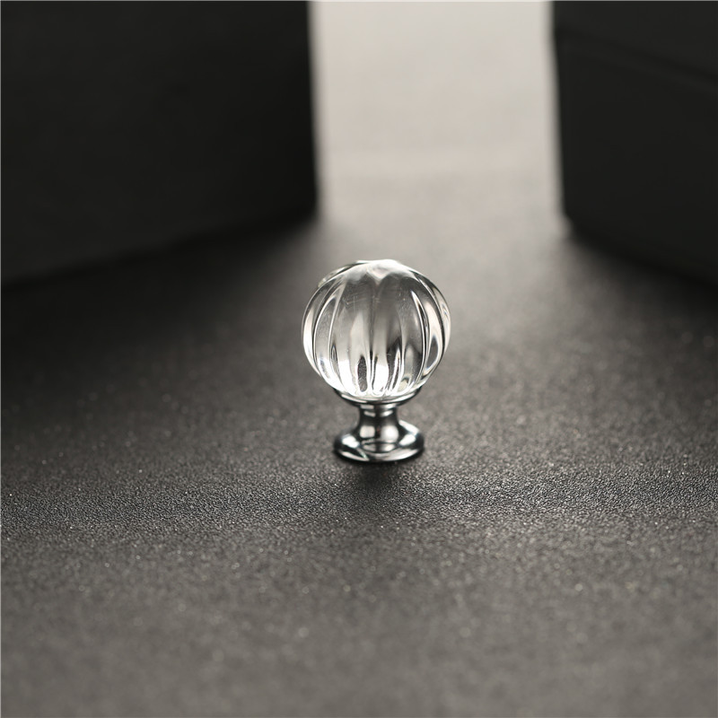 New 30mm 10PCS Furniture handle Pumpkin Crystal Ball Glass Alloy Door Drawer Cabinet Wardrobe Pull Handle Small Knobs With Screw|small knobs|furniture handlepull handle - AliExpress