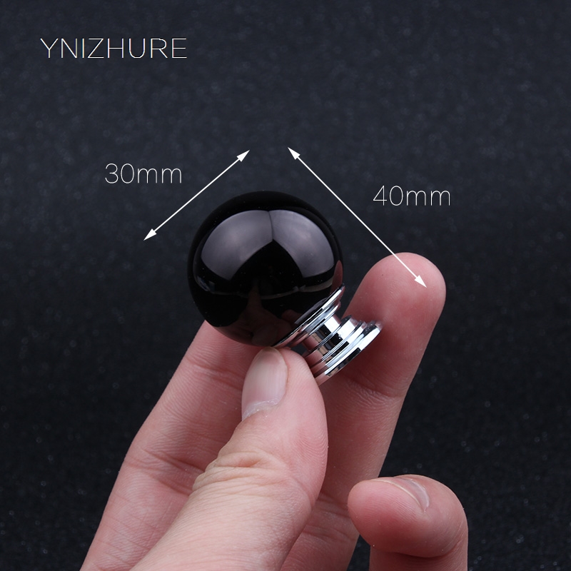 30mm Kitchen Elegant Modern Decoration Black K9 Crystal Glass Drawer Cabinet Knob Furniture Accessories Hardware Handle|hardware handles|cabinet knobsknobs furniture - AliExpress