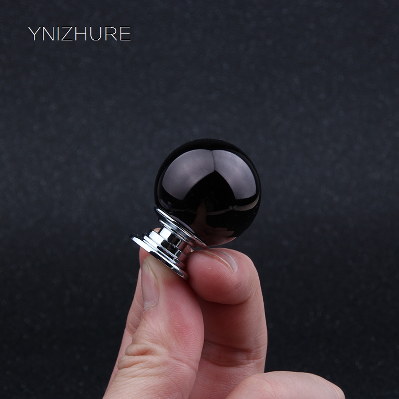 30mm Kitchen Elegant Modern Decoration Black K9 Crystal Glass Drawer Cabinet Knob Furniture Accessories Hardware Handle|hardware handles|cabinet knobsknobs furniture - AliExpress