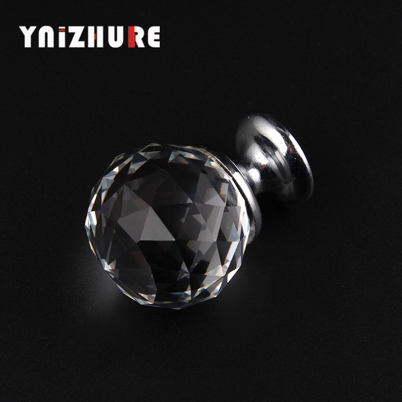 YNIZHURE 30mm Crystal glass ball Shape Design Crystal Glass Cupboard Pulls Drawer Knobs|Cabinet Pulls|   - AliExpress