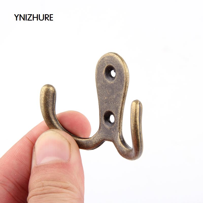 YNIZHURE 10pcs  41*55mm Hot Sale Time limited Hooks  Vintage Bronze Wall Hook Rustic Key Coat Bag Hat Hanger Robe|robe hook|robe roberobe hot - AliExpress