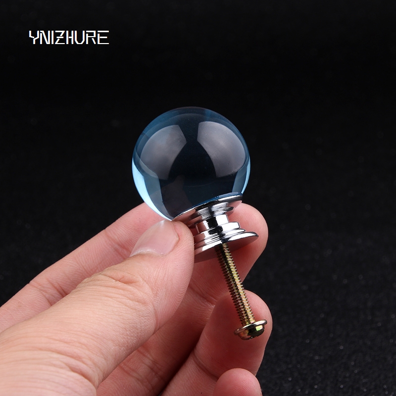 10PCS 30mm   High Quality Light blue Crystal Glass Handle Door Knobs in brass for Kitchen Cabinet Drawer Wardrobe Dresser|door knob|handle door knobscrystal glass handles - AliExpress