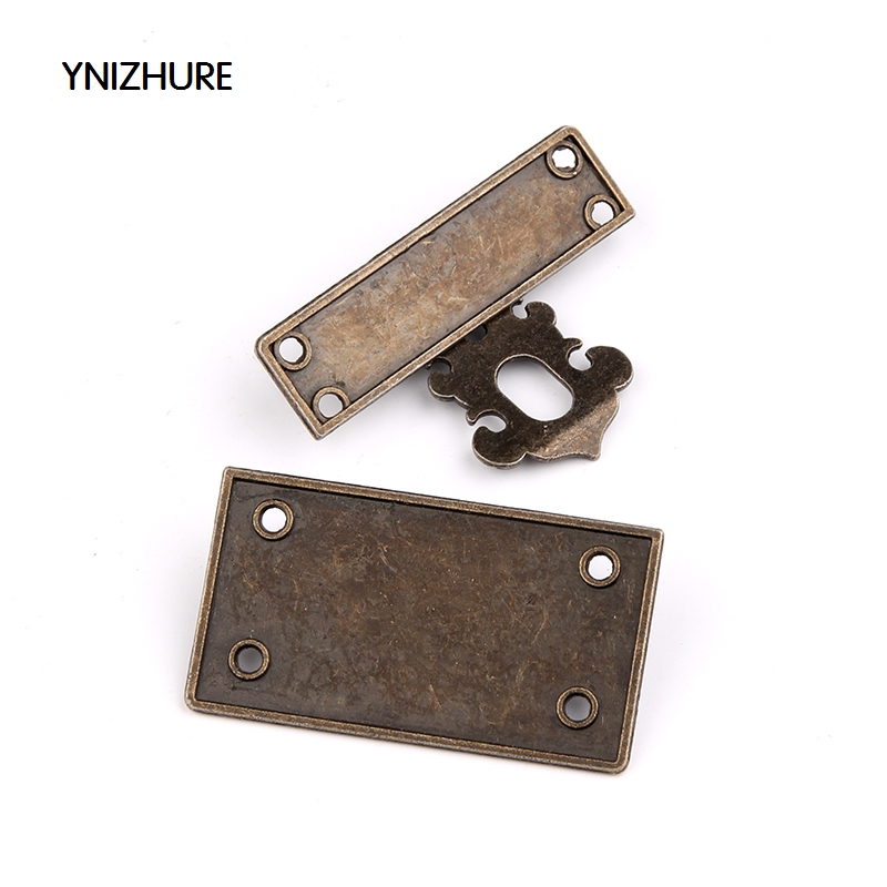 10pcs 55*45mm antique vintage style Brass Decorative Jewelry Gift Wooden Box Hasp Latch Hook|box hasp|hasp latchlatch hasp - AliExpress