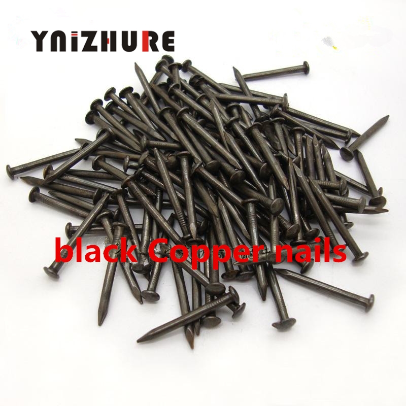 10mm 15mm 18mm 21mm 26mm 35mm Pure copper nails Round small copper nail Antique drum Furniture hinge Brass nails Gold, black|Nails|   - AliExpress