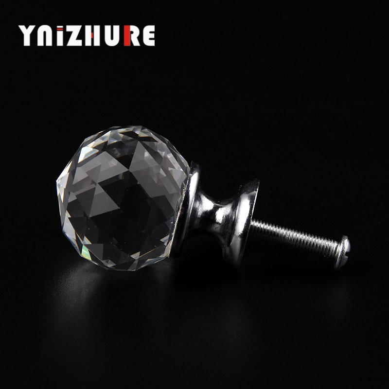 YNIZHURE 30mm Crystal glass ball Shape Design Crystal Glass Cupboard Pulls Drawer Knobs|Cabinet Pulls|   - AliExpress