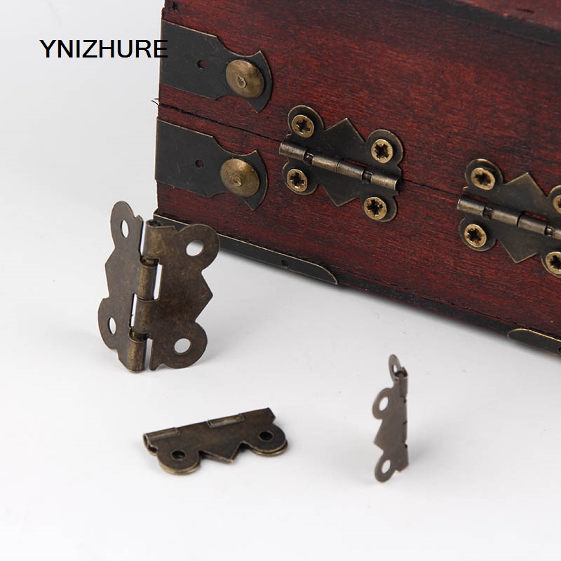 50PCS Mini Bronze Gold Square Antique Door Butterfly Hinges For Wooden Cabinet Drawer Decorative Jewelry Wooden Gift Box Hinges|box hinges|butterfly hingehinges for cabinet doors - AliExpress