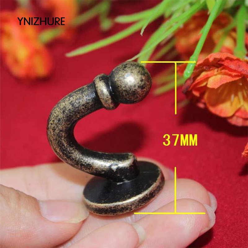 10pcs 37*24mm Antique Hardware hooks decoration decorative packaging accessories zinc alloy cabinet hook single|hardware hooks|hooks decorativehook hooks - AliExpress