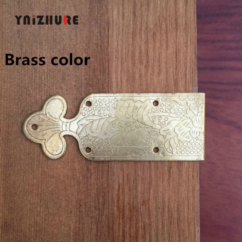 4pcs 65mm Antique Chinese Copper Corner Jewelry Box Wrap Angle All Copper Decoration strip Sided Pierced Fiower|Corner Brackets|   - AliExpress