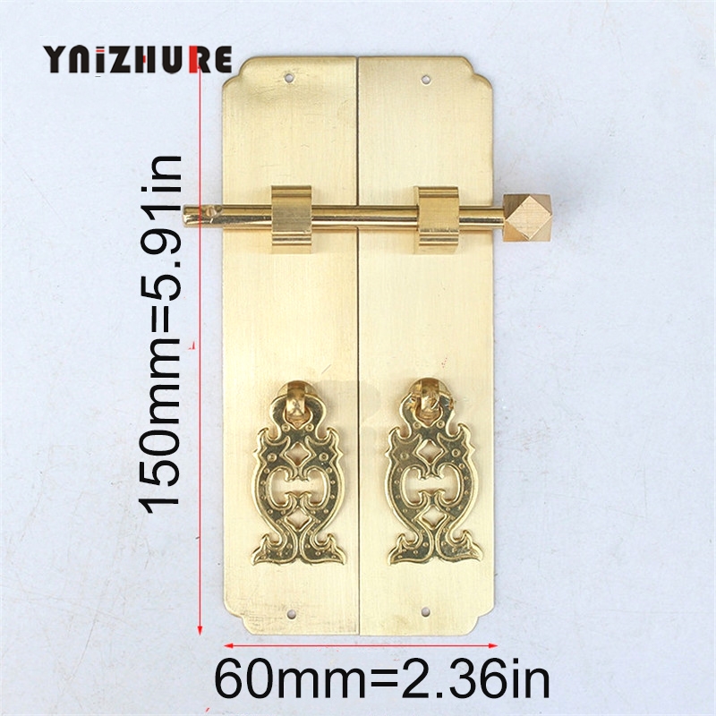 2pcs Aabinetry CopperLocks Door Straight Strip Handle Chinese Style Retro Cabinet Strip Double Door Furniture Cupboard Handle|Cabinet Pulls|   - AliExpress