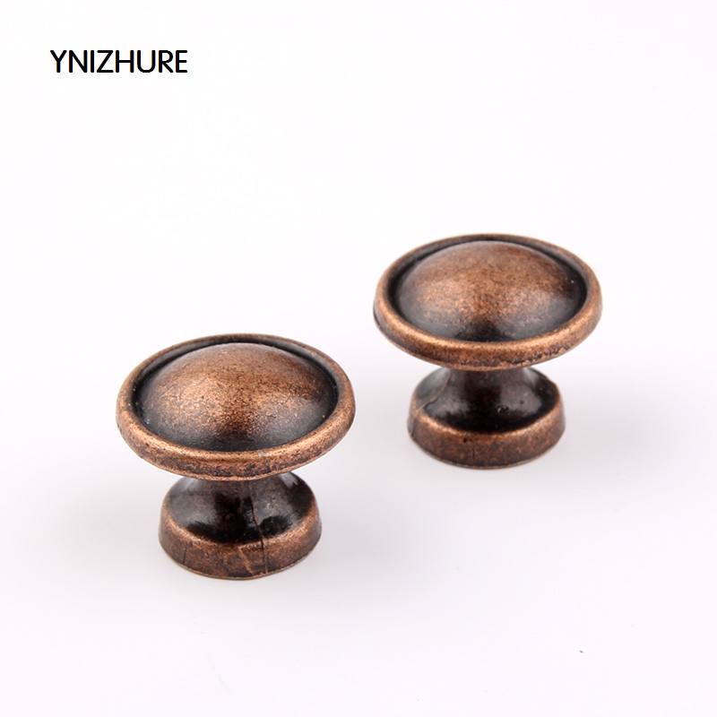 10pcs 25*21mm Antique Handle Single Hole Round Knob Zinc Alloy Kitchen Furniture Cabinet Door Cupboard Closet Drawer Pull|drawer pulls|antique handlecabinet door - AliExpress