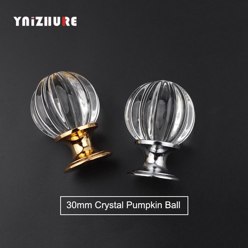 YNIZHURE Brand Design 20 40mm Crystal Glass Knobs Handles Dresser Drawer Kitchen Cabinet Pull Cupboard Handle|Cabinet Pulls|   - AliExpress