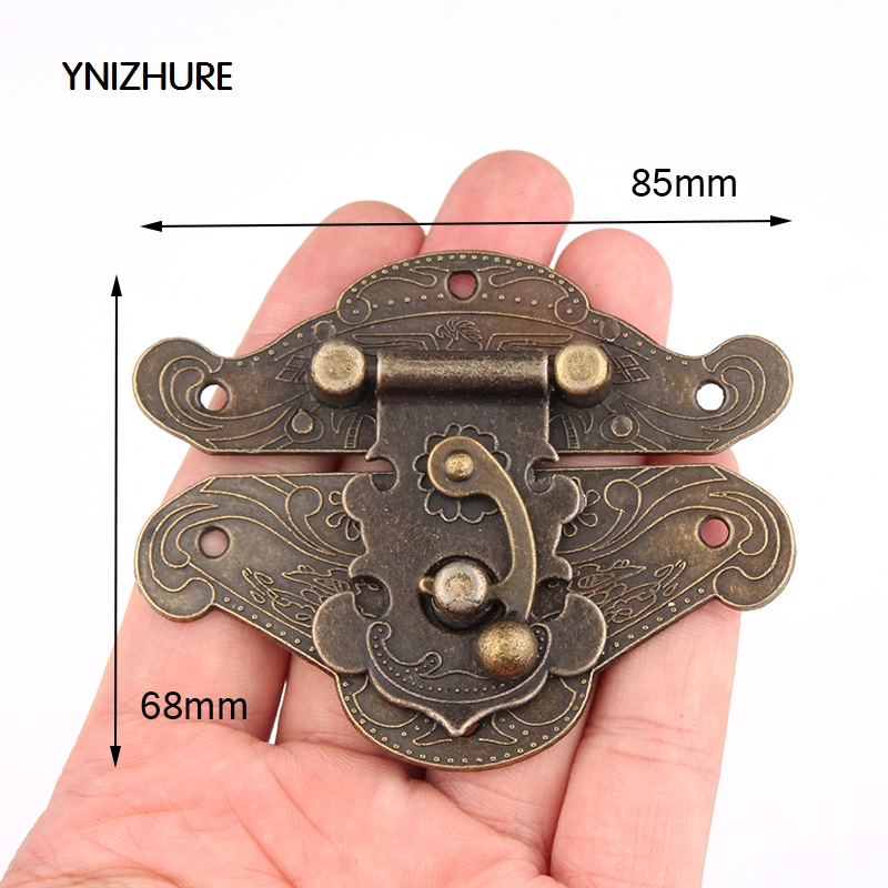 Latch Hardware Lock 20pcs 85*68mm Antique Wood Chest Alloy Hasp Buckle Large Wooden Wine Box Gift Accessories Ancient Clasp|hardware latches|wooden buckle claspchest clasp - AliExpress