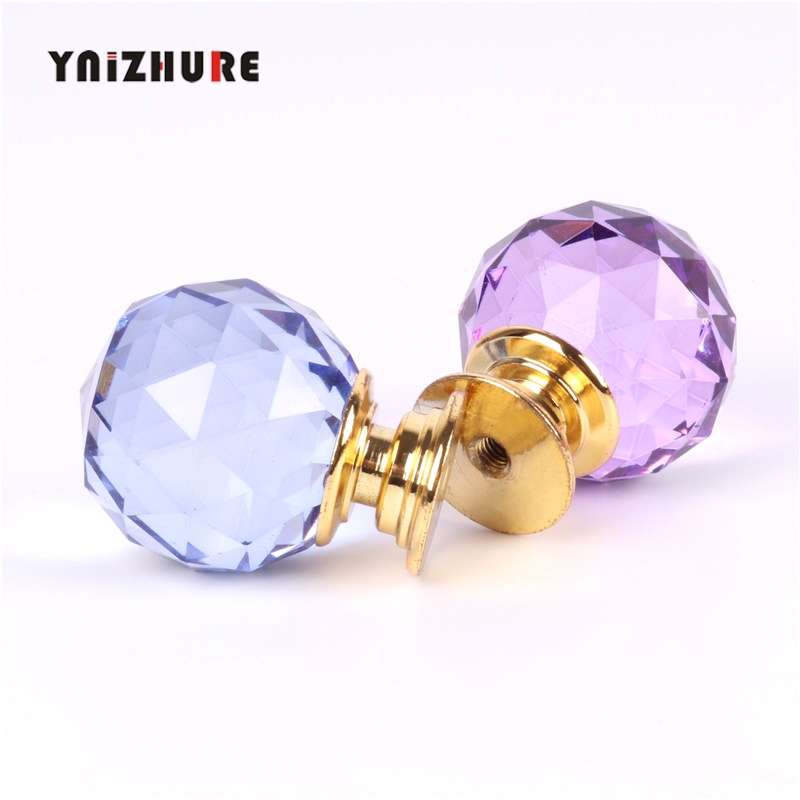 YNIZHURE Colors Gold Crystal Glass Gold Knobs Closet Dresser Drawer Kitchen Cabinet Pull Wardrobe Cupboard Handle 1PC|Cabinet Pulls|   - AliExpress