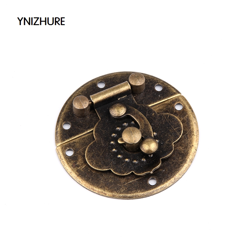 10Pcs 52mm Chinese Iron round retro wooden box accessories Hardware Set Antique Wooden Box Latch Hasp Pull Handle|latch hasp|box latchwooden box latches - AliExpress