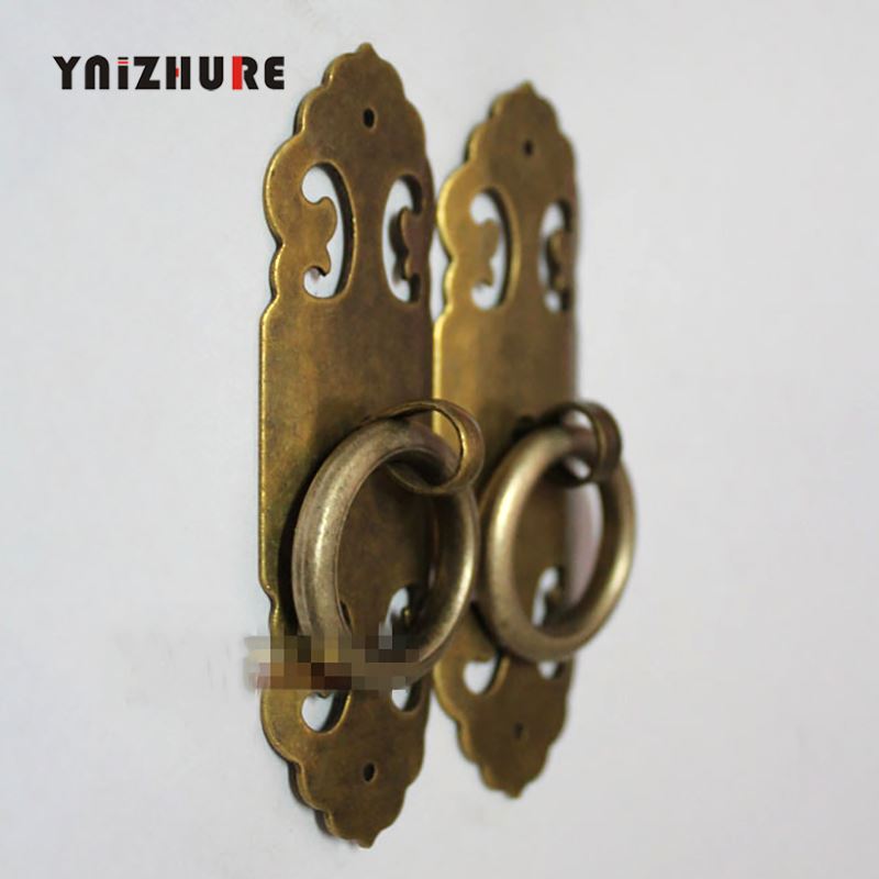 2pcs 90mm Chinese Antique Bronze Copper Door Cupboard Door Handle Arche|Cabinet Pulls|   - AliExpress