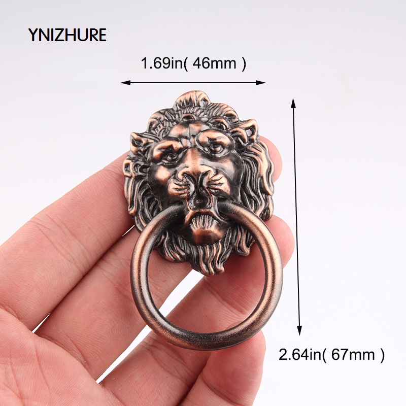 67 * 46MM kitchen cabinet handles and knobs red color antique wardrobe cupboard handle high grade lion head door handle|cabinet handle and knob|handles and knobscupboard handles - AliExpress