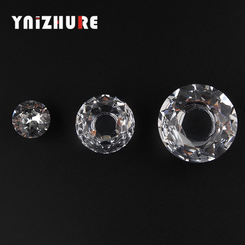 YNIZHURE Brand Design 1pcs 30mm Clear Diamond Shape Crystal Glass Pull Handle Cupboard Cabinet Drawer Door Furniture Knob|Cabinet Pulls|   - AliExpress