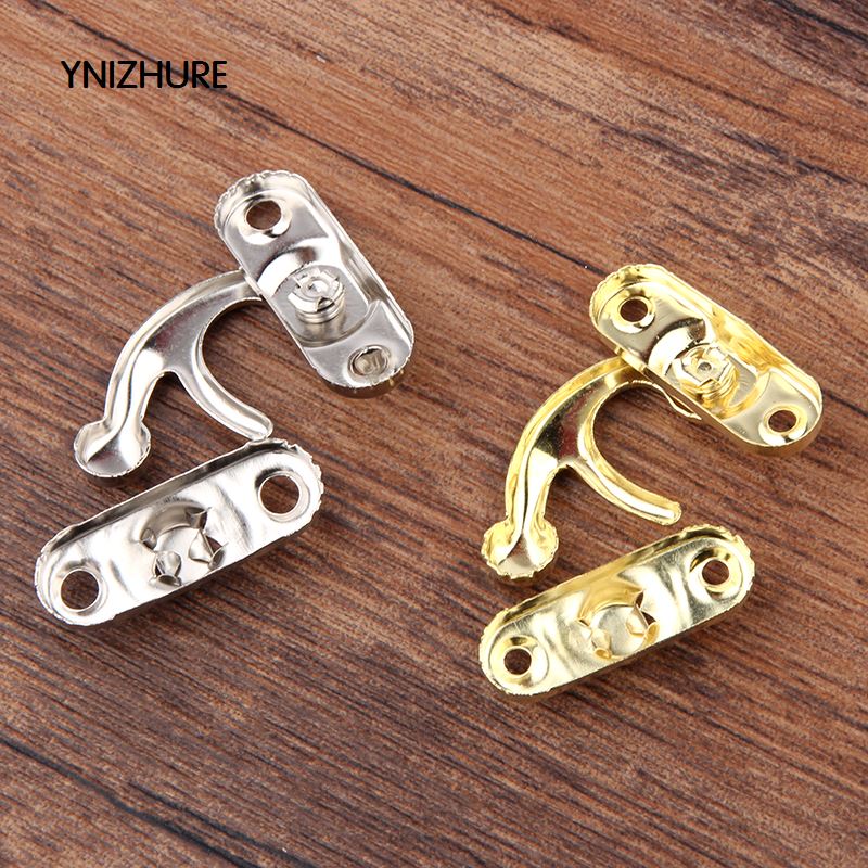 YINZHURE 30PCS 29*33mm Decorative Jewelry Gift Box Wooden Box Hasp Antique Suitcase Hook Gold Silver With Screws|box hasp|wooden screw boxsilver silver - AliExpress