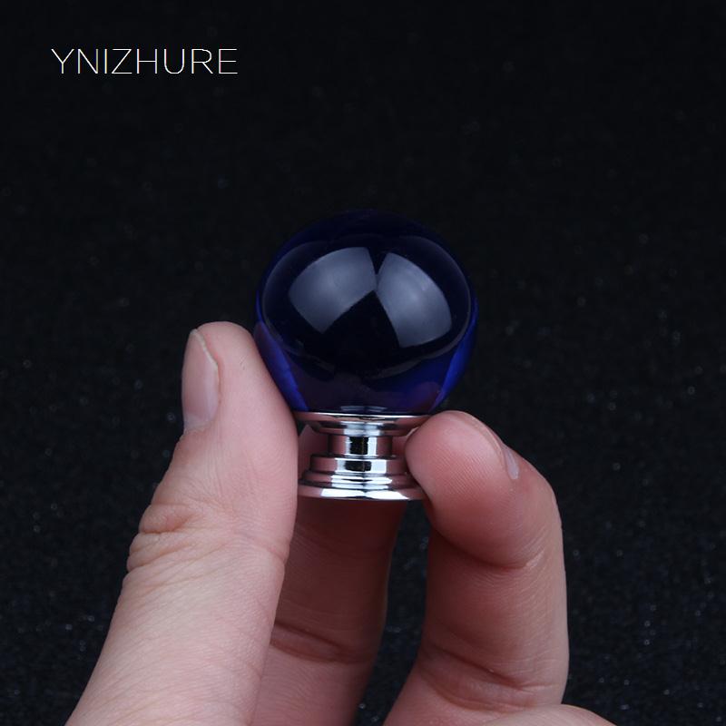 10pcs 30mm Deep Blue Smooth Crystal Glass Ball Handle Children Bedroom Decoration Furniture Drawer Cabinet Door Knob|door knob|cabinet door knobsknob 10pcs - AliExpress