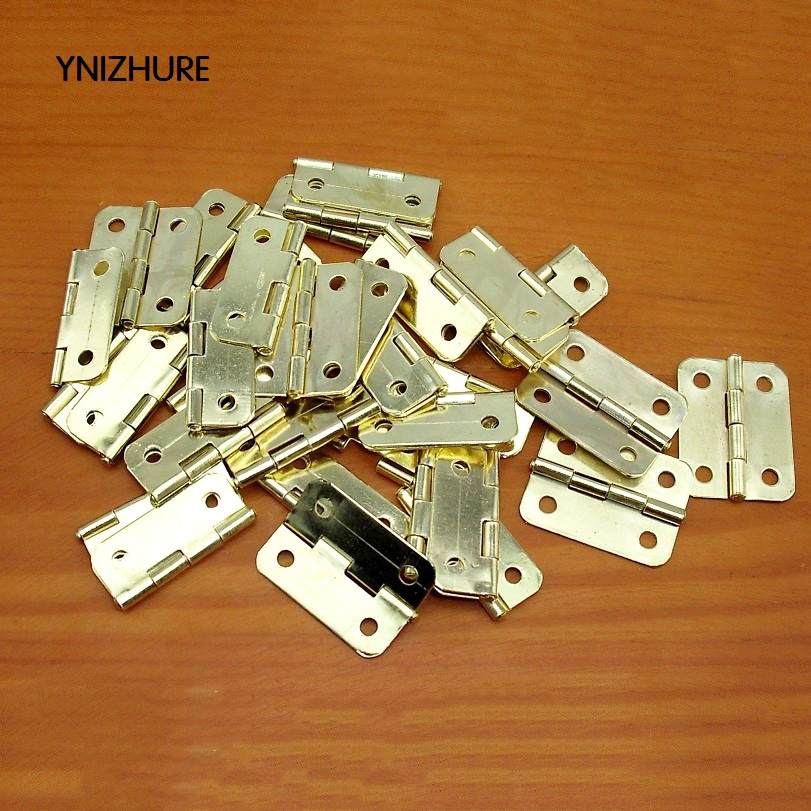 Hardware hinge box 1 inch rounded copper hinge 24 * 20MM wooden gift glass cabinet hinge