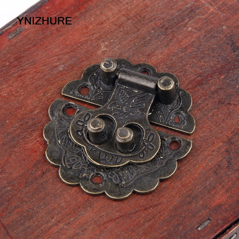 20PCS 40*40mm Ancient Zinc Alloy Small Lock Button with Ancient Lap Button Flower and Bird Box Button Decorative Button Diameter|Hasps|   - AliExpress