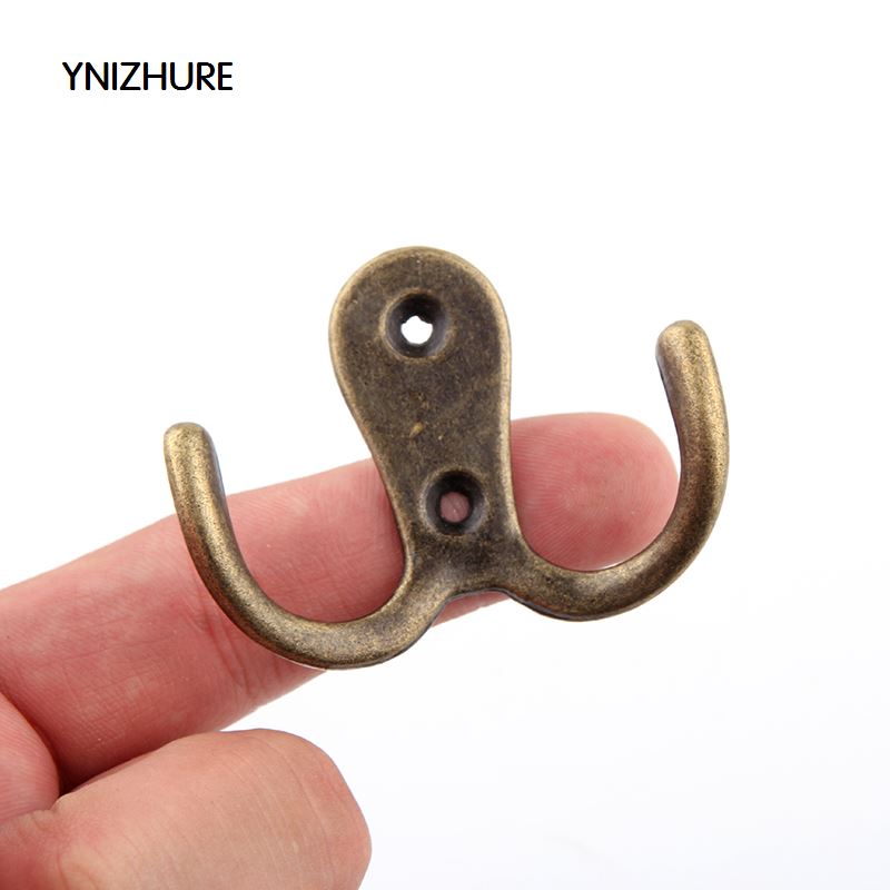 YNIZHURE 10pcs  41*55mm Hot Sale Time limited Hooks  Vintage Bronze Wall Hook Rustic Key Coat Bag Hat Hanger Robe|robe hook|robe roberobe hot - AliExpress