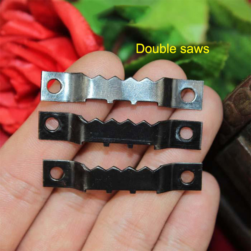 50pcs 45 * 8MM black jagged frame, frame hook / frame parts / double serrated iron hook furniture Photo frame hardware|frame hook|hook furniturehook photo frame - AliExpress