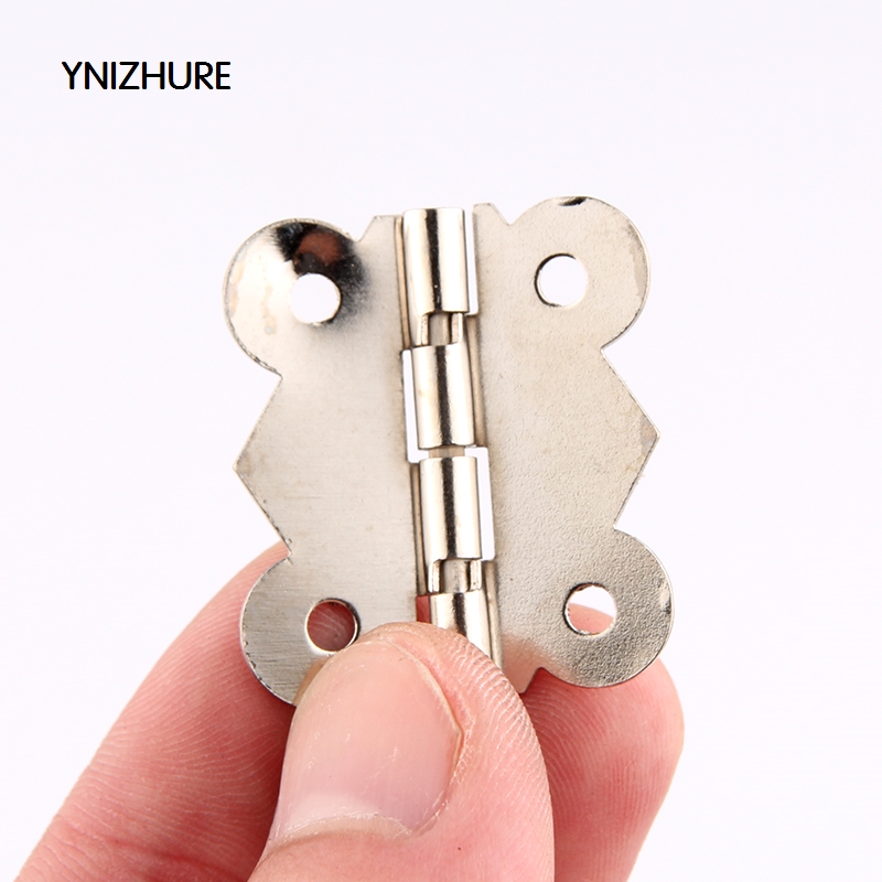 YNIZHURE 50PCS 30mm x 25mm Silver Butterfly Door Hinges Cabinet Drawer Jewellery Box Hinge For Furniture Hardware|hinges for furniture|jewellery box hingebox hinges - AliExpress