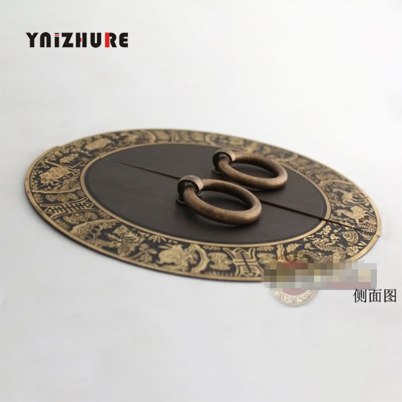 140mm Chinese Antique Furniture Cabinet Drawer Handle Copper Zodiac with Mounting Screws DB 197|Cabinet Pulls|   - AliExpress