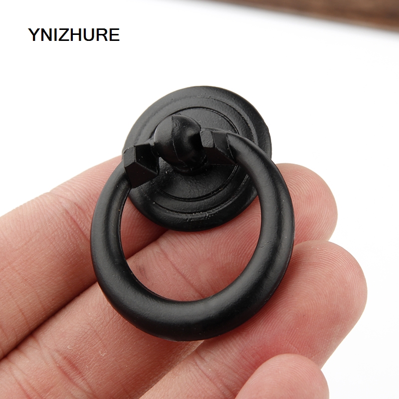 YNIZHURE 34*25mm 20PCS Circle Color Gold Silver Black Ring Zinc Alloy Door Handles Pulls Cabinet Antique Furniture Hardware|furniture hardware|antique furniture hardwaredoor handle pull - AliExpress