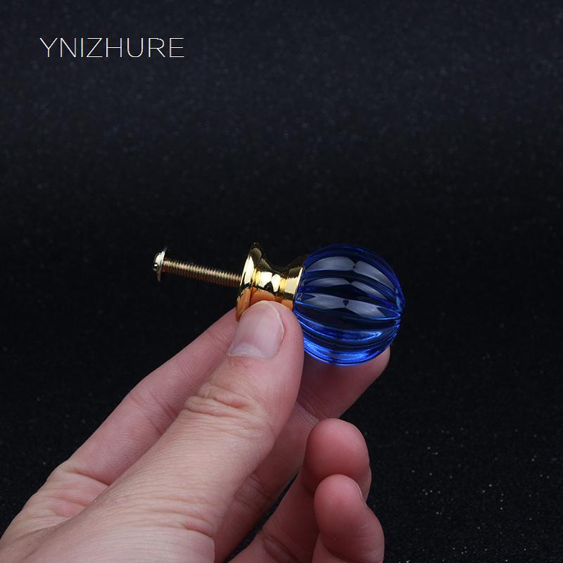 30mm 10PCS Sapphire Colorful Glass Crystal Pumpkin Drawer Cabinet knobs Pulls Silver Dresser Cupboard door Handles knobs modern|cabinet knobs|door handle knobhandle knob - AliExpress