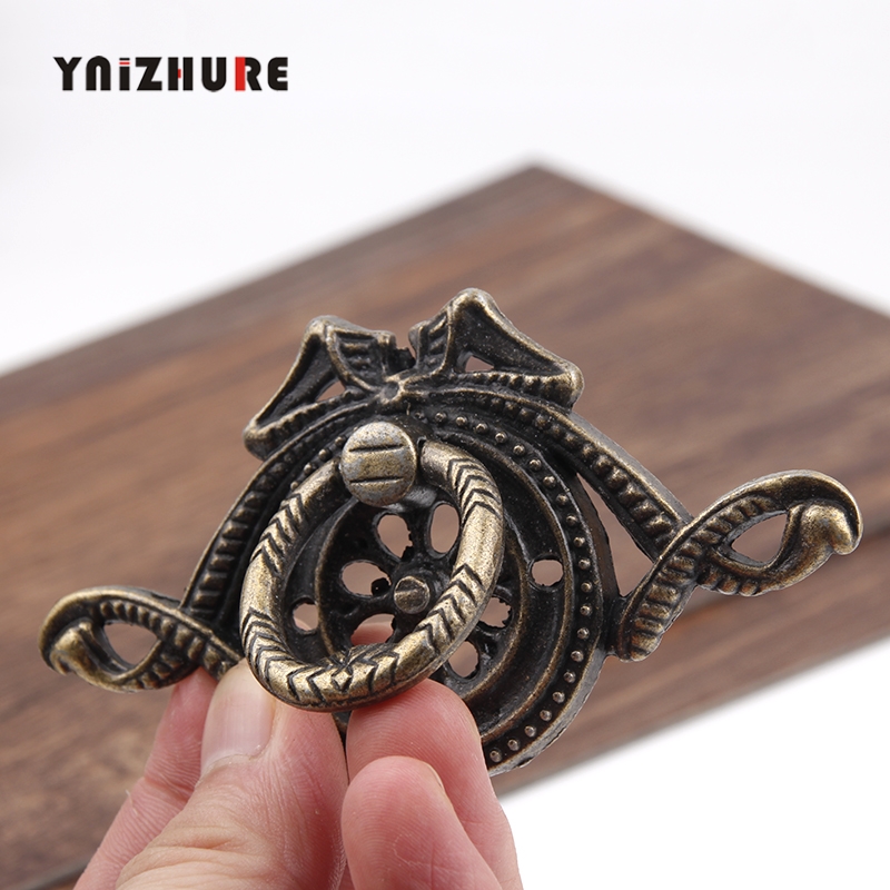 100*54mm 10PCS Antique Ring Handle Traditional Retro Furniture Drawer Cupboard Handle Knob Bronze Pull Furniture Decoration|Cabinet Pulls|   - AliExpress