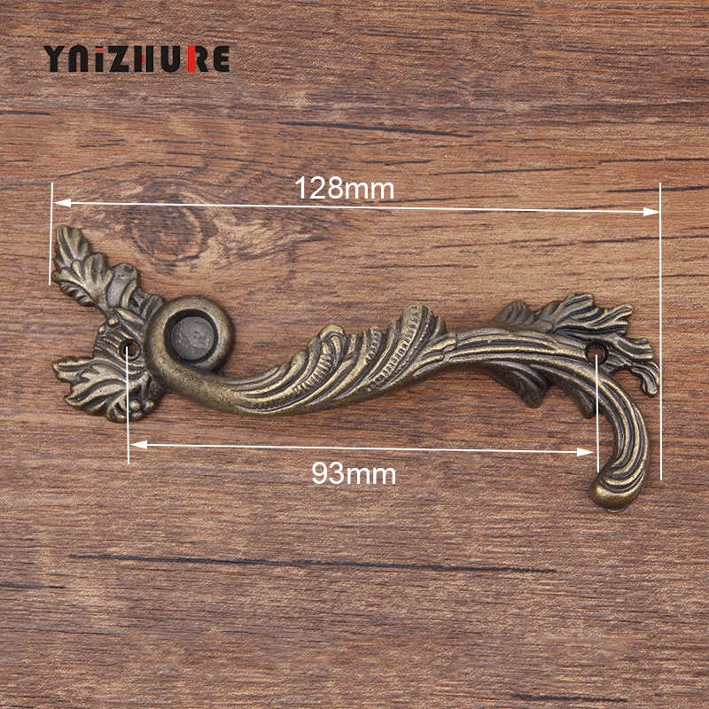 1PCS Leaves Striped Carved Handle,Full Solid Metal Kitchen Handle ,Cabinet Drawer Handle ,Door Knobs Handle Bronze Tone|Cabinet Pulls|   - AliExpress