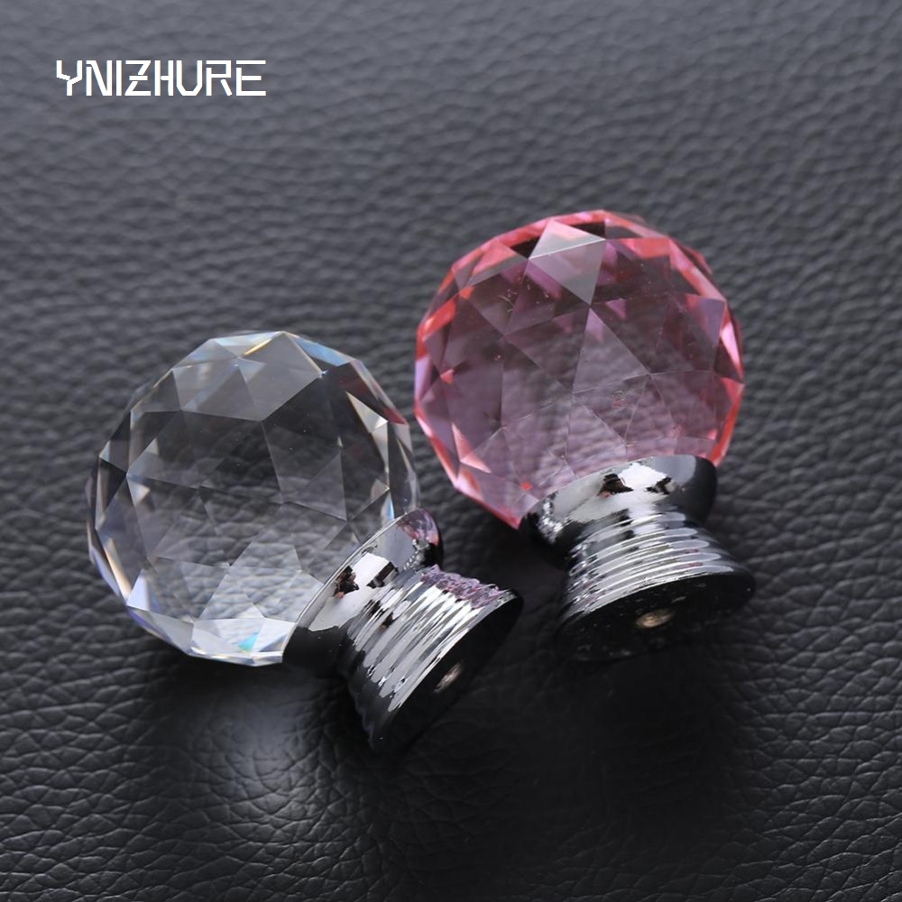 10pcs 30mm Pink Color Door Drawer Pull Handle Diamond Wardrobe Knobs K9 Crystal Glass Alloy Cabinet Drop Furniture Handles|drawer pull handles|furniture handledrop pull handles - AliExpress