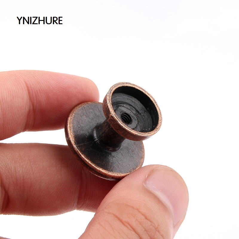 10pcs 25*21mm Antique Handle Single Hole Round Knob Zinc Alloy Kitchen Furniture Cabinet Door Cupboard Closet Drawer Pull|drawer pulls|antique handlecabinet door - AliExpress