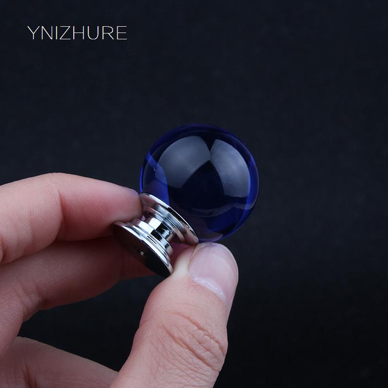 10pcs 30mm Deep Blue Smooth Crystal Glass Ball Handle Children Bedroom Decoration Furniture Drawer Cabinet Door Knob|door knob|cabinet door knobsknob 10pcs - AliExpress