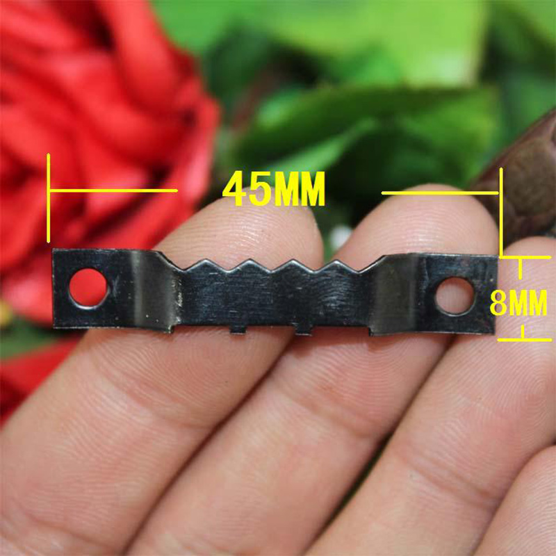 50pcs 45 * 8MM black jagged frame, frame hook / frame parts / double serrated iron hook furniture Photo frame hardware|frame hook|hook furniturehook photo frame - AliExpress