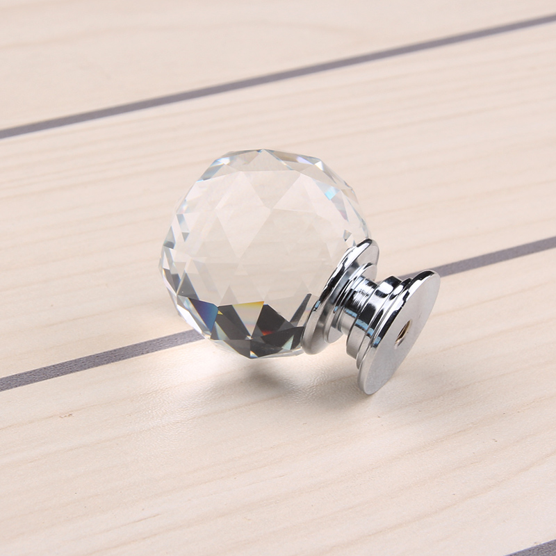 10pcs/lot 30mm Tiradores Muebles  Hot  Crystal Glass Clear Cupboard Door Drawer Knobs Pull Handle Sliver Kitchen Yz 2003|drawer knobs|tiradores mueblesknob pull handle - AliExpress