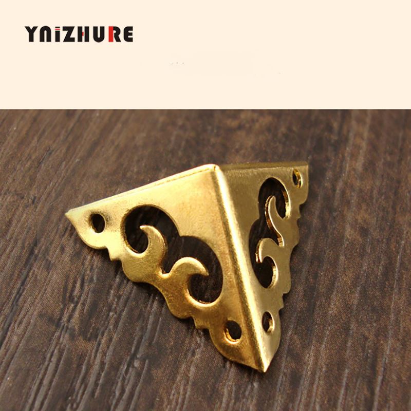 20mm 8pcs Mini Wrap Angle Chinese Antique Copper Fittings Copper Angle Wrapping Wooden Jewel Box Rebel Flower Hollow Corner|Corner Brackets|   - AliExpress