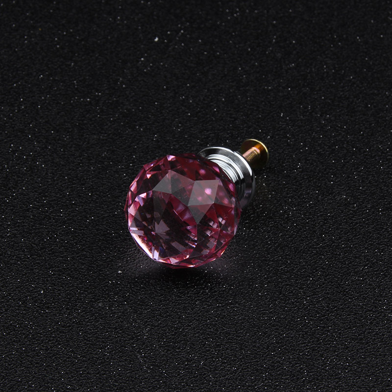 Hot 10pcs 30mm Pink Ball Crystal Glass Diamond Door Handles Home Kitchen Cabinet Cupboard Drawer Pulls Wardrobe Knobs Hardware|pull wardrobe|diamond door handleswardrobe knobs - AliExpress