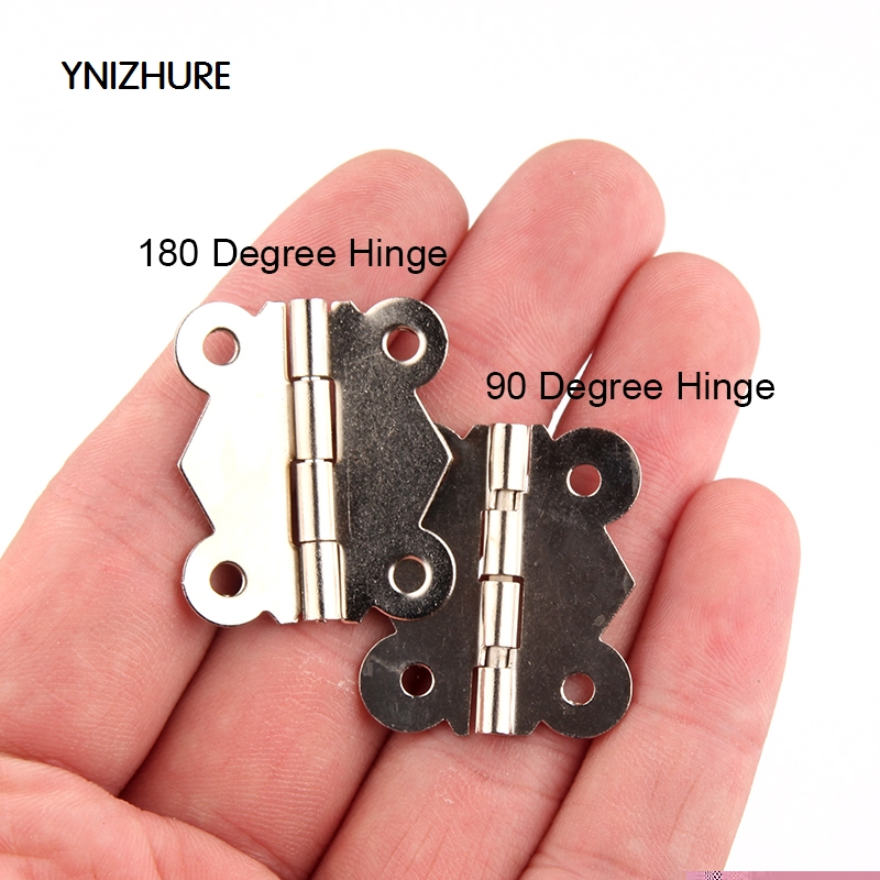 YNIZHURE 50PCS 30mm x 25mm Silver Butterfly Door Hinges Cabinet Drawer Jewellery Box Hinge For Furniture Hardware|hinges for furniture|jewellery box hingebox hinges - AliExpress