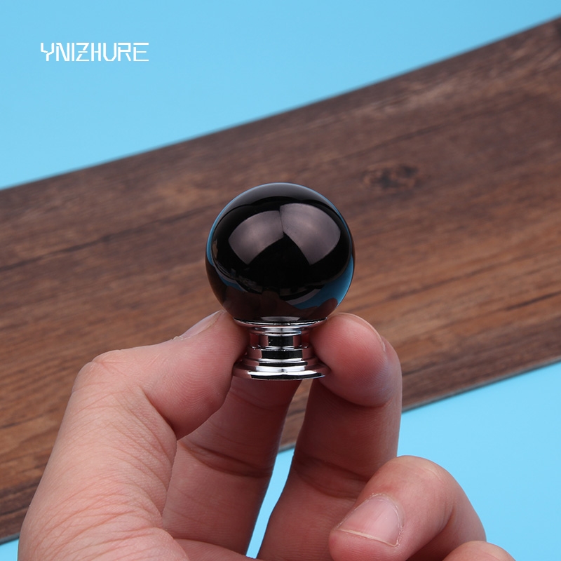 10pcs 30mm K9 Crystal Glass+zinc Alloy Black Round Ball Door Handles Cabinet Wardrobe Cupboard Closet Drawer Furniture Hardware|furniture hardware|k9 crystal glasshandle cabinet - AliExpress