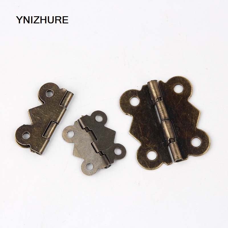 50PCS Mini Bronze Gold Square Antique Door Butterfly Hinges For Wooden Cabinet Drawer Decorative Jewelry Wooden Gift Box Hinges|box hinges|butterfly hingehinges for cabinet doors - AliExpress