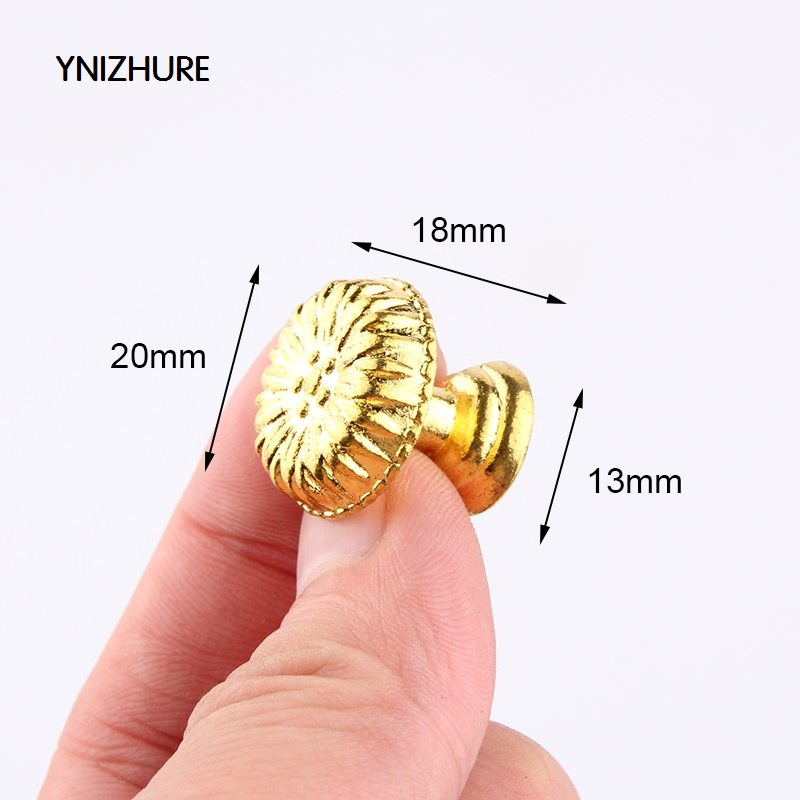 Ynizhure 10pcs 20*18mm Single Hole Zinc Alloy Cosmetic Case Mini Handle Furniture Knob Bedroom Drawer Pull Silver Antique Gold|furniture knobs|drawer pullsmini handle - AliExpress