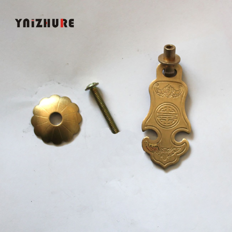 Handles the Ming and Qing Furniture  Chinese Antique Bronze Cabinet Door Handles Accessories Drawer Handle with Screw|Cabinet Pulls|   - AliExpress