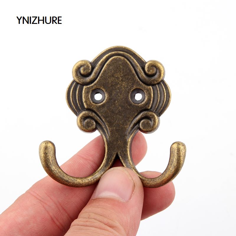 10pcs 40*55*53mm Vintage Hanger Hook Cloth Hook Antique Zinc Alloy Door Hooks for Clothes Coat Hat Bag Towel Hanger Bedroom|hook|   - AliExpress