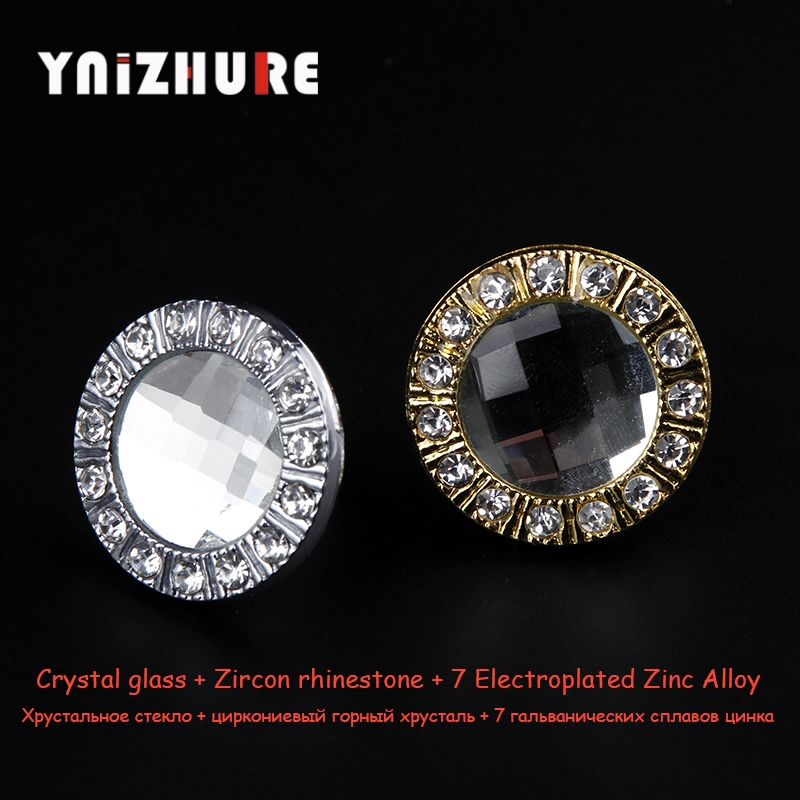 YNIZHURE 30mm Diamond Design Clear Crystal Glass Knobs Cupboard Drawer Pull Kitchen Cabinet Wardrobe Handles Furniture Hardware|Cabinet Pulls|   - AliExpress