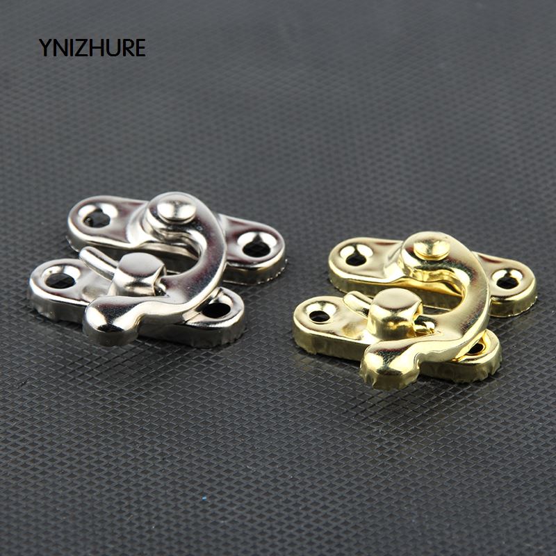 YINZHURE 30PCS 29*33mm Decorative Jewelry Gift Box Wooden Box Hasp Antique Suitcase Hook Gold Silver With Screws|box hasp|wooden screw boxsilver silver - AliExpress