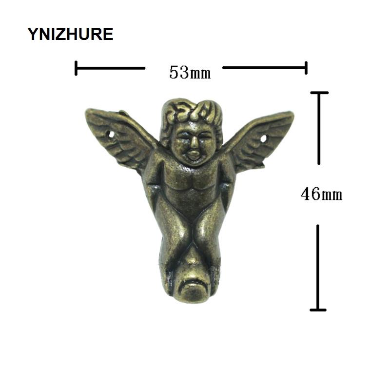 10PCS 53*46mm Zinc Alloy Angel Footing,Decoration Legs,Vintage Wooden Box,Cabinet Corner,Bronze Tone Color|box corners bronze|box cornerscorner box - AliExpress