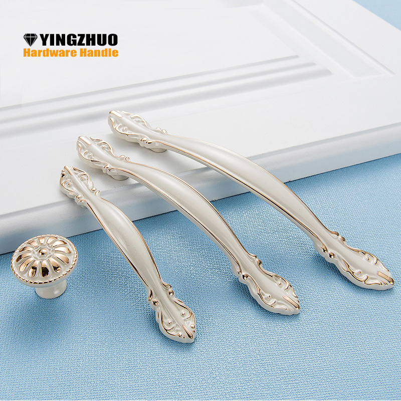 128mm  Puxador NewEuro style Kitchen Cabinet Door Handles Bedroom Furniture Knobs Ivory Closet Handle Drawer Pulls Bars|bedroom furniture knobs|furniture knobsdrawer pulls - AliExpress